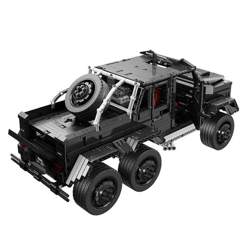 MOC Motorized Building Block Set: J901 Off-Road LAND CRUISER AMG SUV, Model J-901