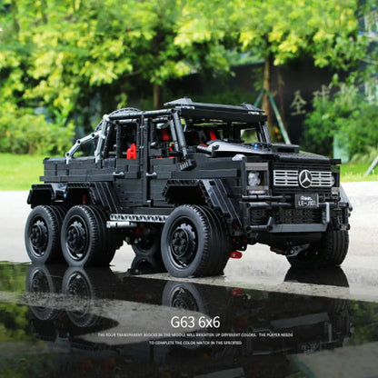 MOC Motorized Building Block Set: J901 Off-Road LAND CRUISER AMG SUV, Model J-901