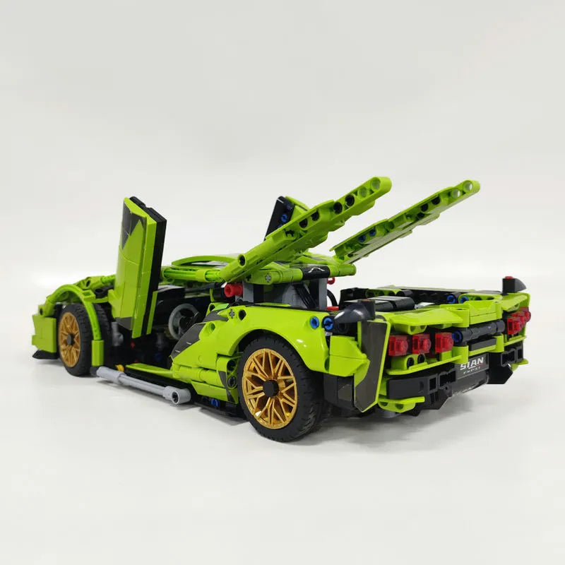 MOC Building Block Set: Lambo FKP37 Bull Racing Car DB0088