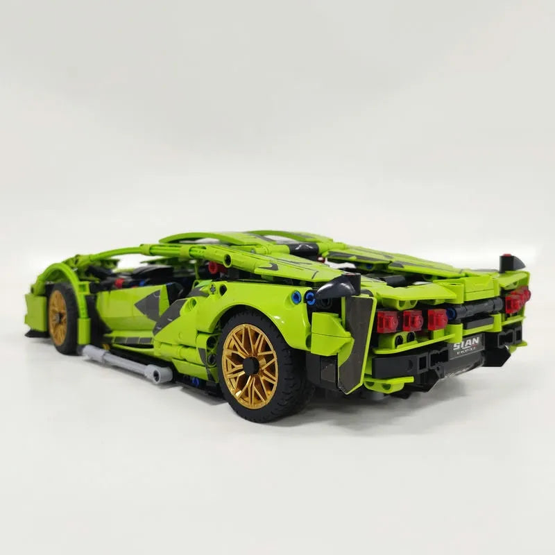 MOC Building Block Set: Lambo FKP37 Bull Racing Car DB0088