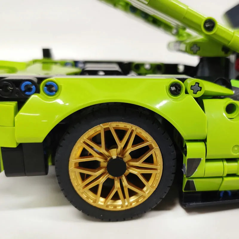 MOC Building Block Set: Lambo FKP37 Bull Racing Car DB0088