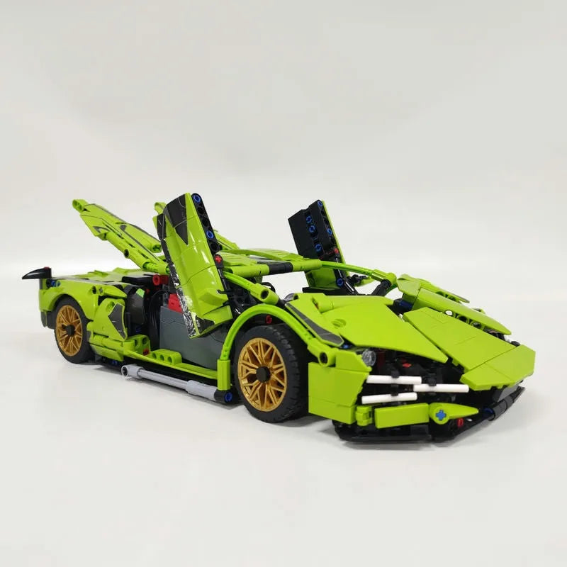 MOC Building Block Set: Lambo FKP37 Bull Racing Car DB0088