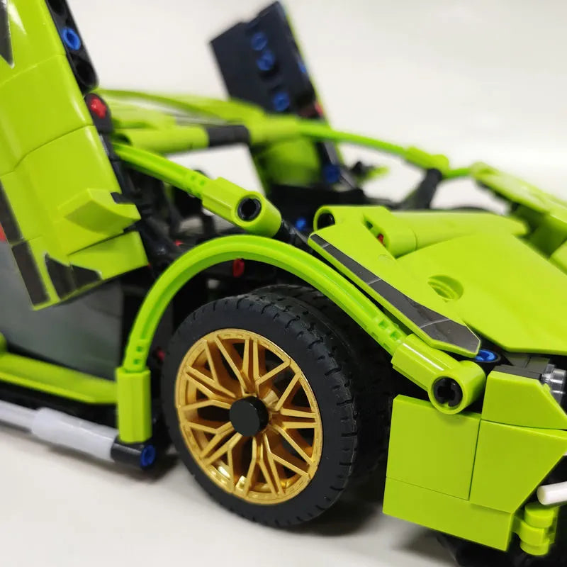MOC Building Block Set: Lambo FKP37 Bull Racing Car DB0088