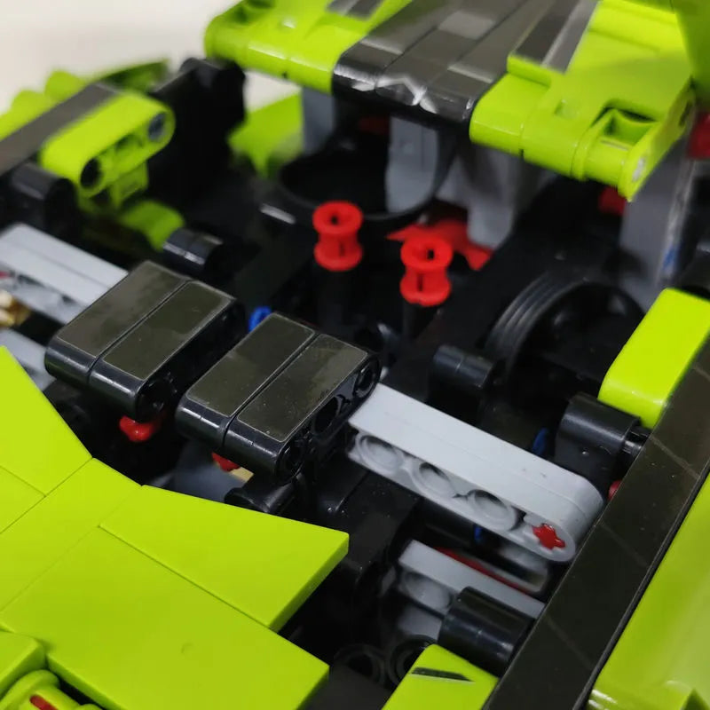 MOC Building Block Set: Lambo FKP37 Bull Racing Car DB0088
