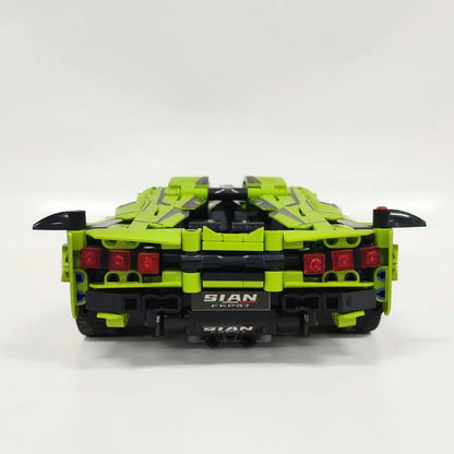MOC Building Block Set: Lambo FKP37 Bull Racing Car DB0088