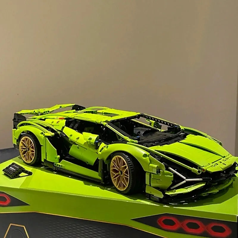MOC Building Block Set: Lambo Sian FKP37 Racing Car 81996