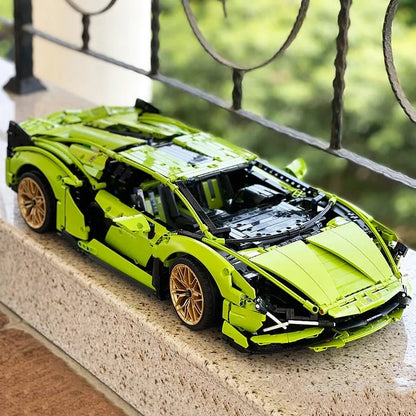 MOC Building Block Set: Lambo Sian FKP37 Racing Car 81996