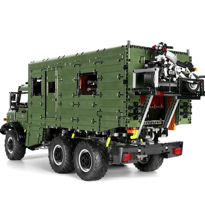 MOC Motorized Building Block Set: Off-Road RV Unimog Truck J907