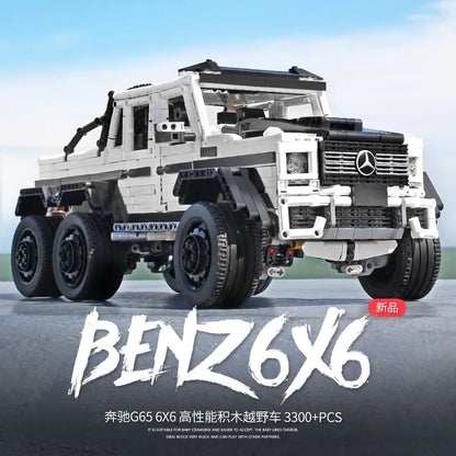 MOC Motorized Building Block Set: Off-Road SUV LAND CRUISER AMG