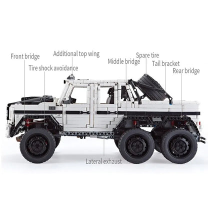 MOC Motorized Building Block Set: Off-Road SUV LAND CRUISER AMG