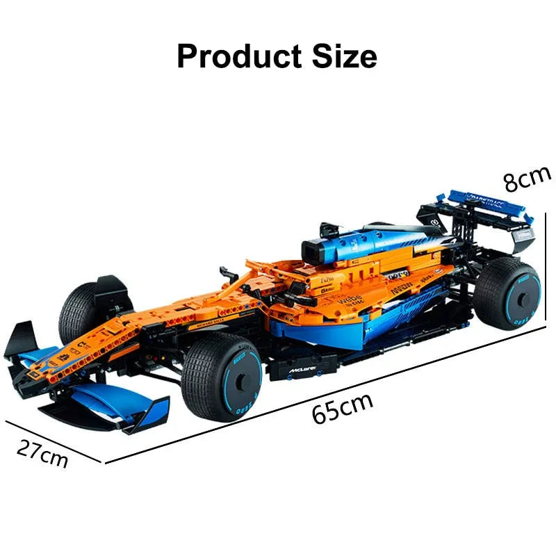 MOC Motorized Building Block Set: P9926 McLaren Formula 1 Racing Car