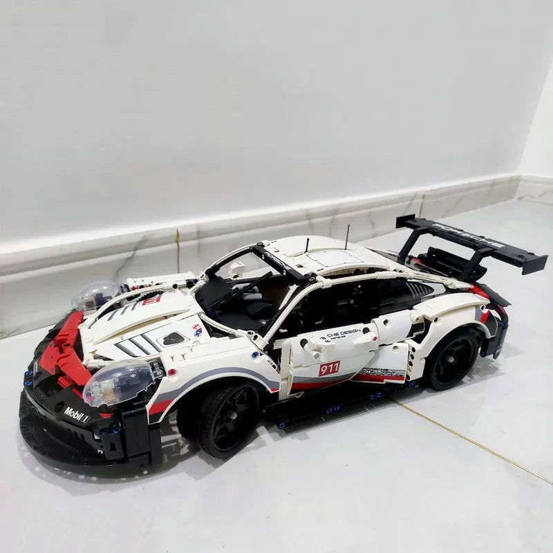 MOC Building Block Set: Porsche 911 RSR Racing Sports Car 20097