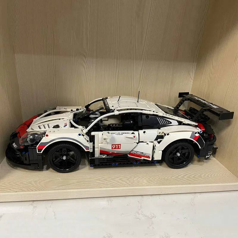 MOC Building Block Set: Porsche 911 RSR Racing Sports Car 20097