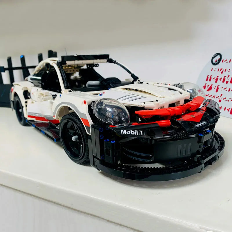 MOC Building Block Set: Porsche 911 RSR Racing Sports Car 20097