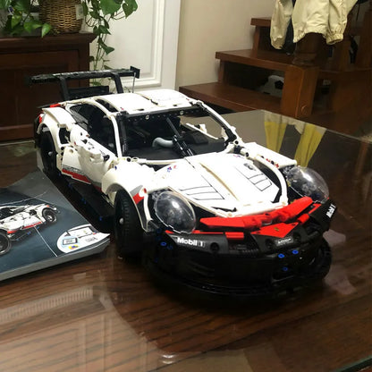 MOC Building Block Set: Porsche 911 RSR Racing Sports Car 20097