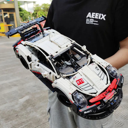 MOC Building Block Set: Porsche 911 RSR Racing Sports Car 20097