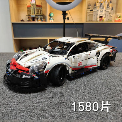 MOC Building Block Set: Porsche 911 RSR Racing Sports Car 20097