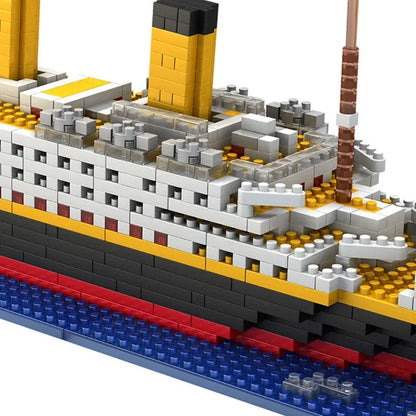 MOC Building Block Set: Titanic Cruise Steam Ship MINI Boat, Model JM50