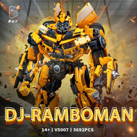 MOC Building Block Set: Transformation MOC DJ Rambo Man Mech Robot, Model V5007