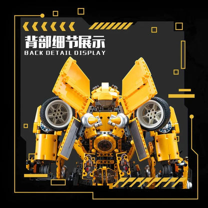 MOC Building Block Set: DJ Rambo Man MOC Mecha Transformation Robot