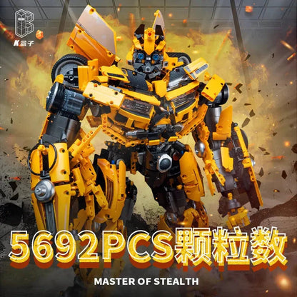 MOC Building Block Set: DJ Rambo Man MOC Mecha Transformation Robot