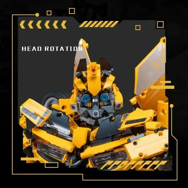 MOC Building Block Set: DJ Rambo Man MOC Mecha Transformation Robot