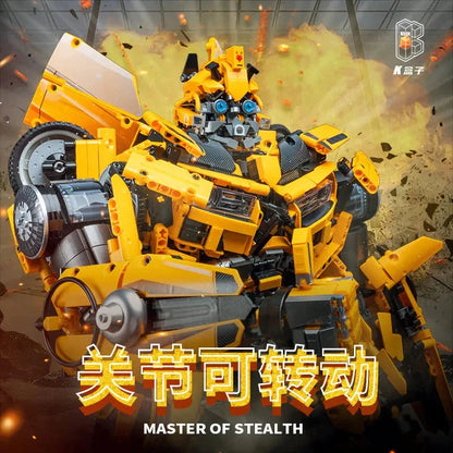 MOC Building Block Set: DJ Rambo Man MOC Mecha Transformation Robot