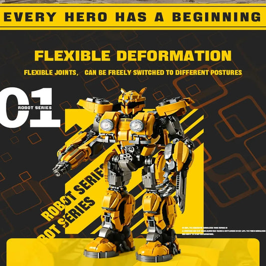 MOC Building Block Set: Transformers MOC Bumblebee Robot 773