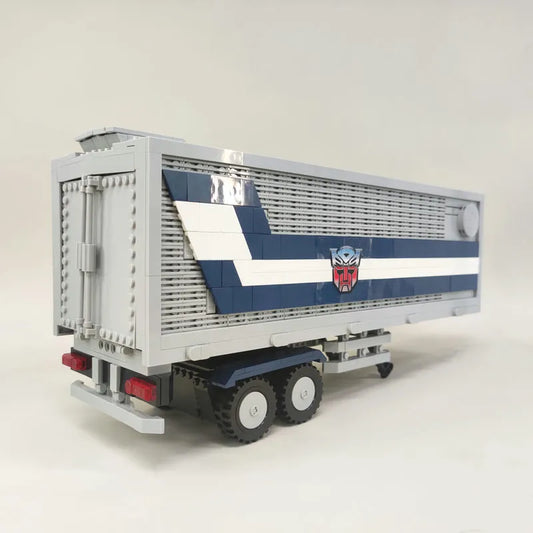 MOC Motorized Building Block Set: Transformers Optimus Prime Combined Carriage Truck, Model 77036