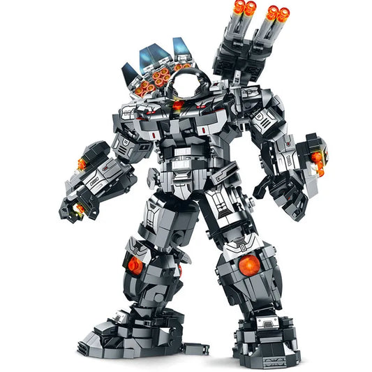 MOC Building Block Set: Transforming Super Heroes Steel Mecha Robot, Model 76060
