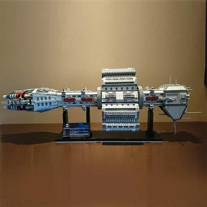 MOC Motorized Building Block Set: UCS Babylon EAS Agamemnon Spaceship, Model 12902