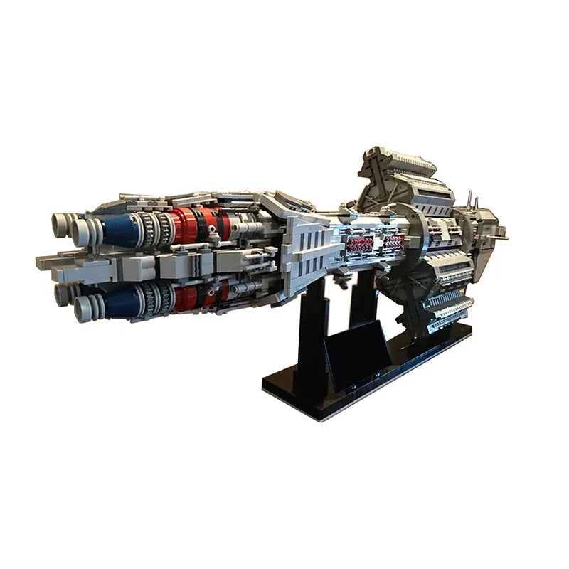 MOC Motorized Building Block Set: UCS Babylon EAS Agamemnon Spaceship, Model 12902