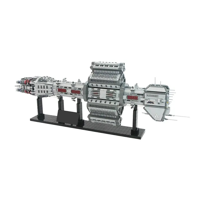 MOC Motorized Building Block Set: UCS Babylon EAS Agamemnon Spaceship, Model 12902