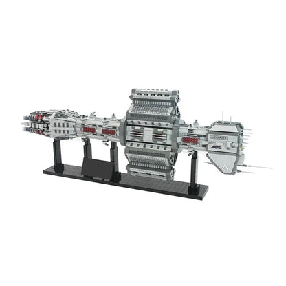 MOC Motorized Building Block Set: UCS Babylon EAS Agamemnon Spaceship, Model 12902