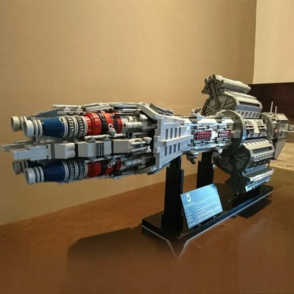 MOC Motorized Building Block Set: UCS Babylon EAS Agamemnon Spaceship, Model 12902