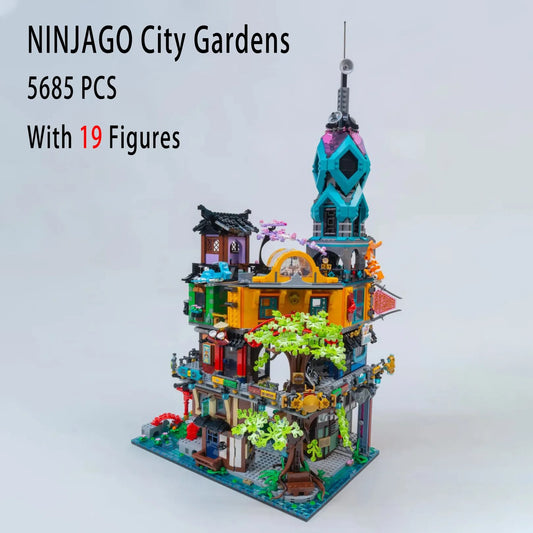 MOC Building Block Set: X19006 Ninjago MOC City Garden
