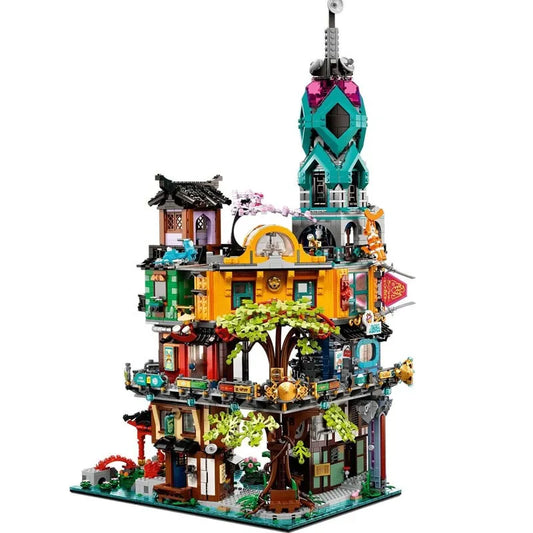 MOC Building Block Set: X19006 Ninjago MOC City Garden