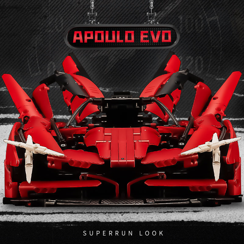 Trilumity Building Block Set: 1: 8 Apollo Evo Red Devil with Remote Control, High Detail Restoration (3669-Piece)