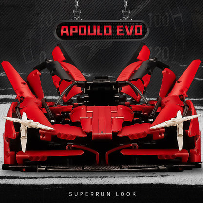 Trilumity Building Block Set: 1: 8 Apollo Evo Red Devil with Remote Control, High Detail Restoration (3669-Piece)
