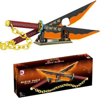 DK MOC Building Block Set: Demon Slayer Nichirin Ninja Sword, Model DK1507