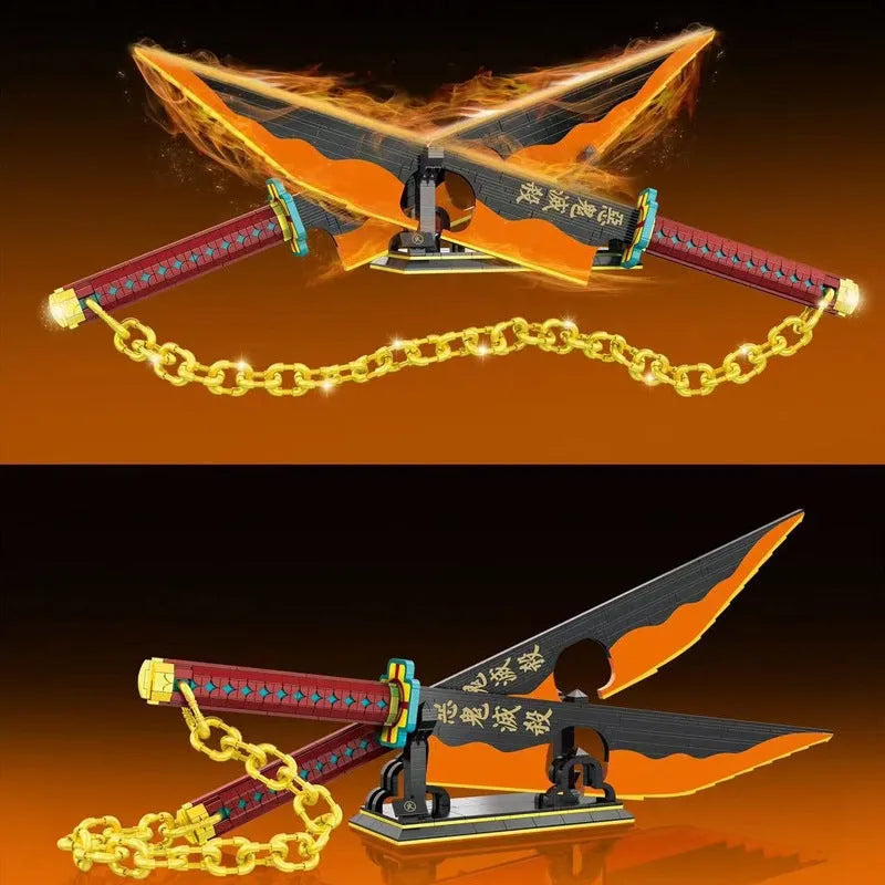 DK MOC Building Block Set: Demon Slayer Nichirin Ninja Sword, Model DK1507