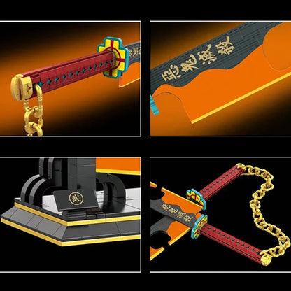 DK MOC Building Block Set: Demon Slayer Nichirin Ninja Sword, Model DK1507