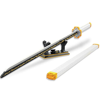 DK MOC Building Block Set: Demon Slayer Zenitsu Katana Sword, Model DK1506
