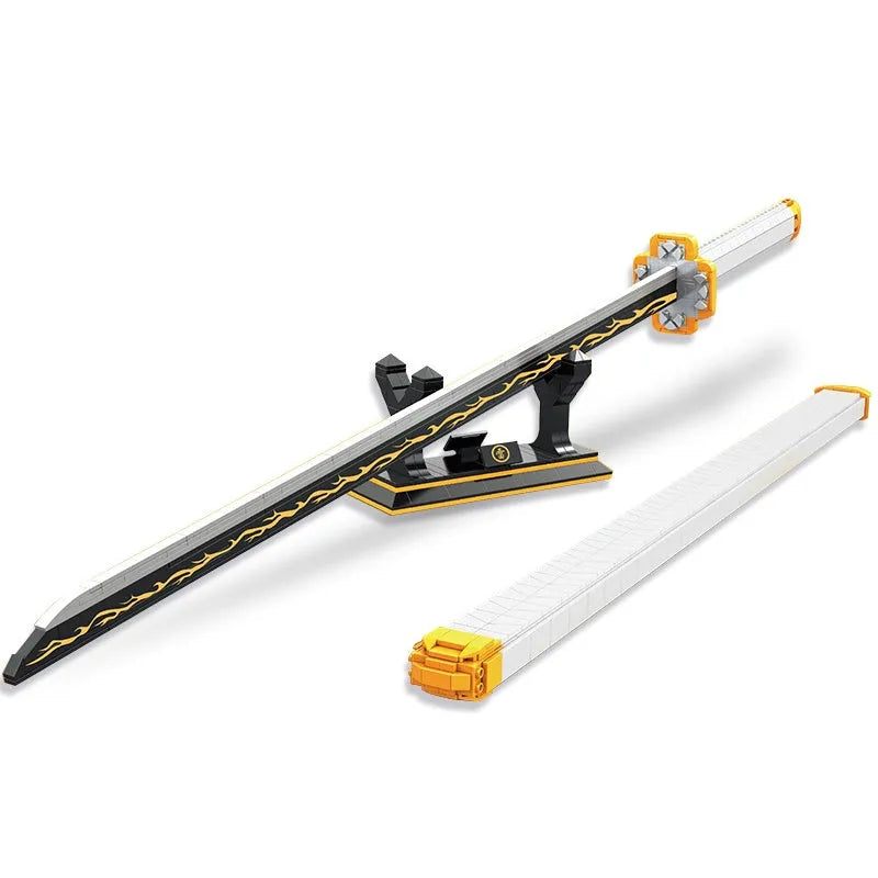 DK MOC Building Block Set: Demon Slayer Zenitsu Katana Sword, Model DK1506