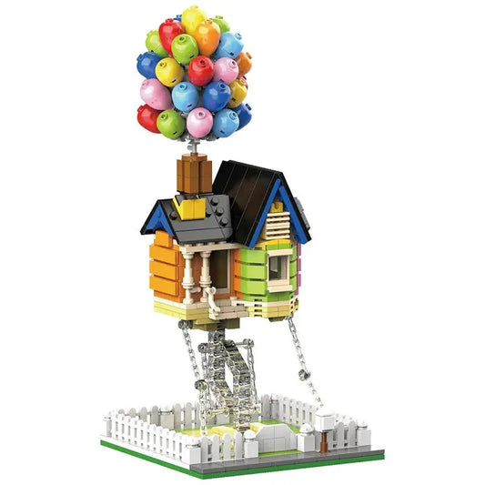 DK MOC Building Block Set: Balloon House 7025, Model DK7025