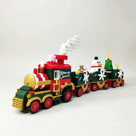 DK Building Block Set: Christmas Tree Santa Train LED, Model DK712