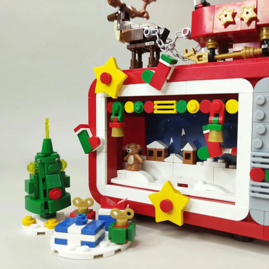 DK Building Block Set: Christmas Winter Santa TV LED, Model DK711