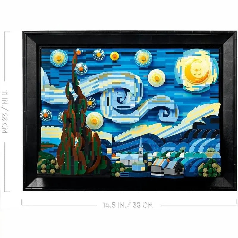 DK MOC Building Block Set: Van Gogh Paint Starry Night MOC DK21033, Model DK 21033