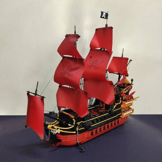 DK MOC Building Block Set: 6002 Pirates Of Caribbean Queen Anne's Revenge Ship, Model DK6002