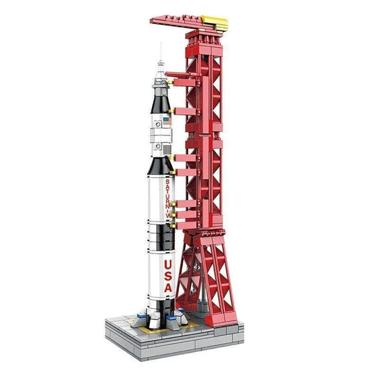 DK MOC Building Block Set: Apollo Saturn V Launch Tower 7022
